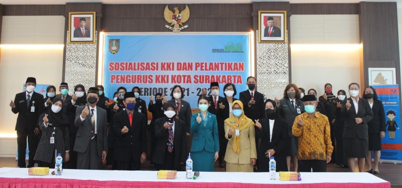 Pelantikan Pengurus Koalisi Kependudukan Indonesia Kota Surakarta tahun 2021-2024